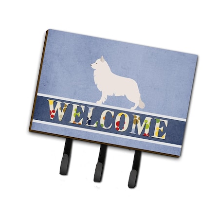 Carolines Treasures Berger Blanc Suisse Welcome Leash or Key Holder BB8292TH68